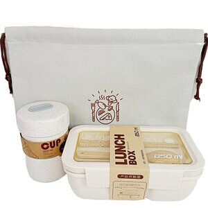 Japanese Bento Box with spoon and Chopsticks soup cup with soup spoon lunch box